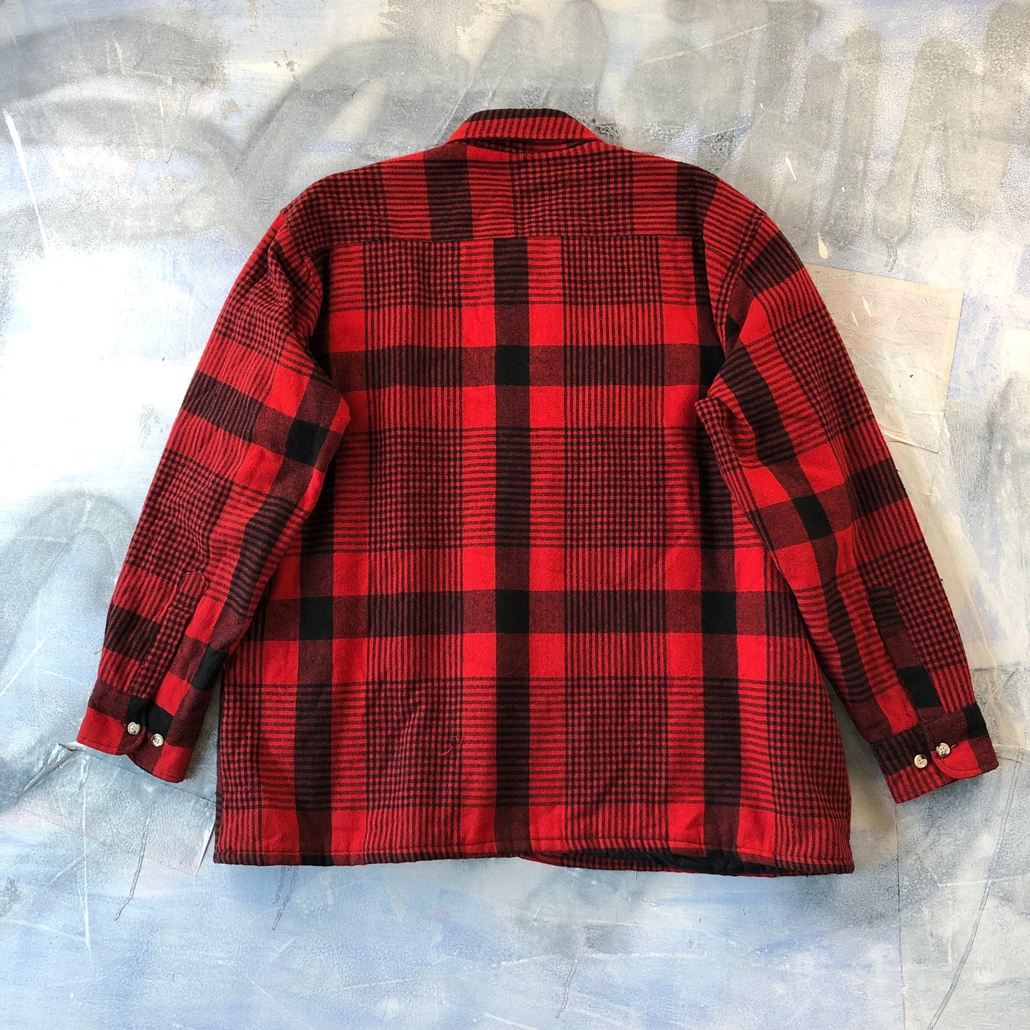 Squaw Valley Plaid Button Fleece Insulated Shirt XL