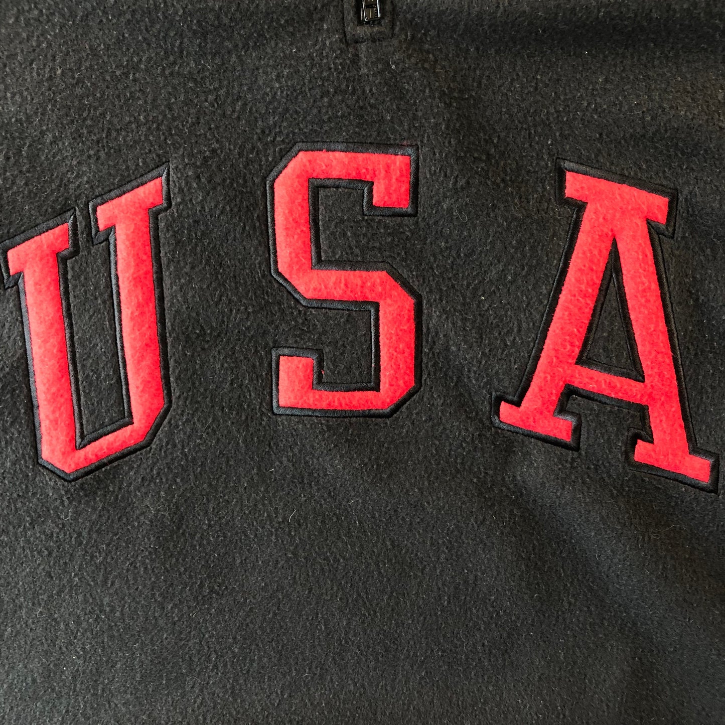 USA Quarter Zip Fleece Sweatshirt