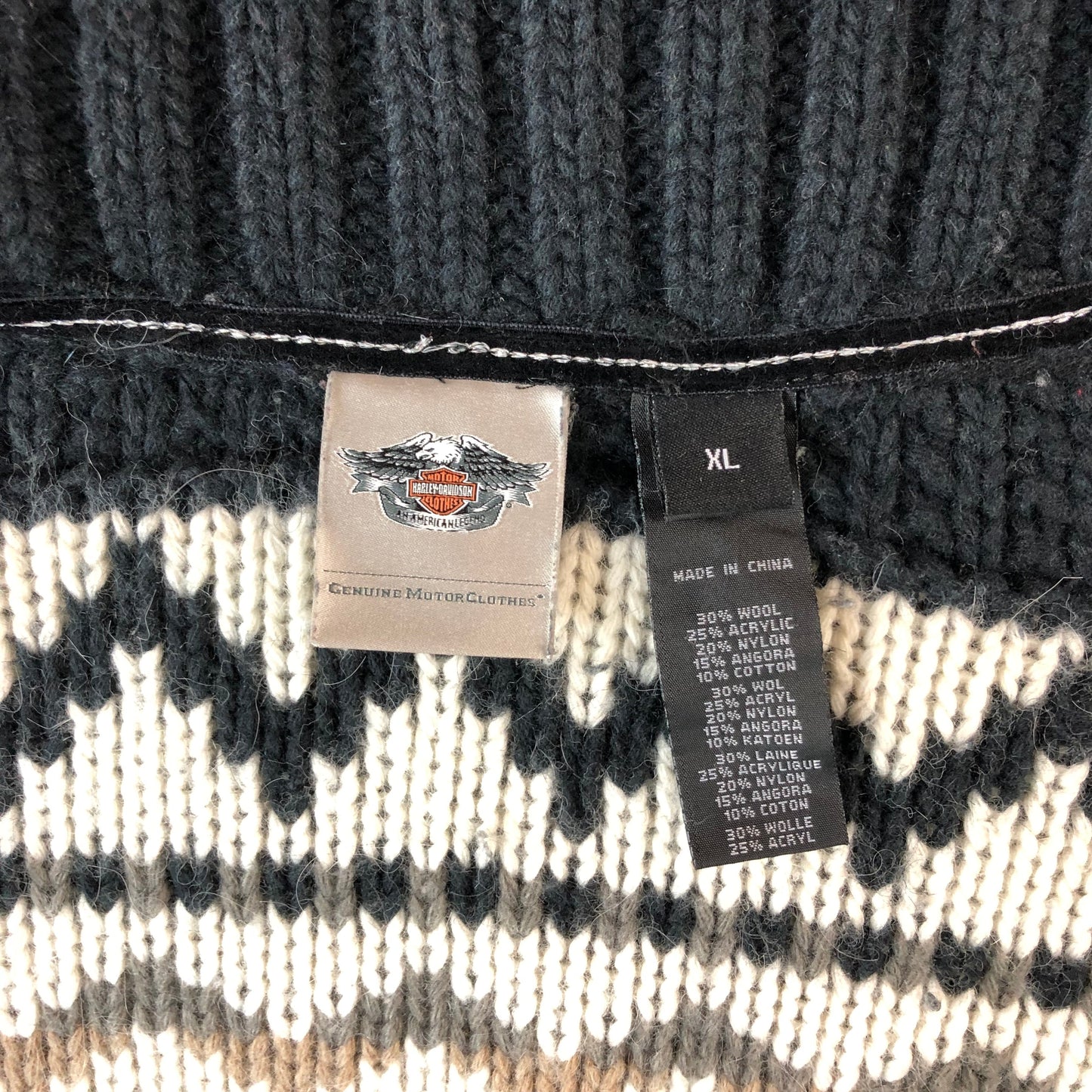 Harley Davidson Zip Sweater XL