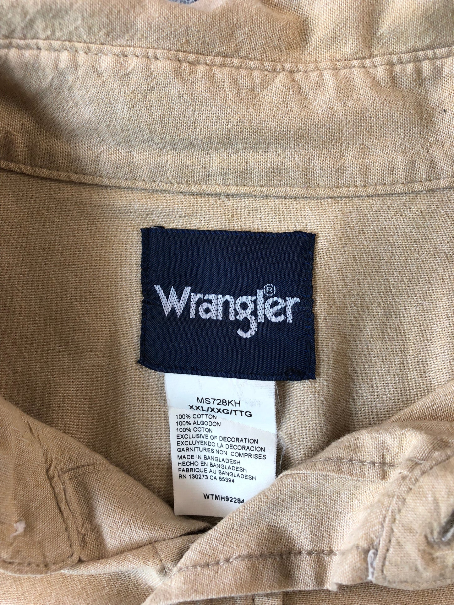 Wrangler Button Long Sleeve Shirt XXL