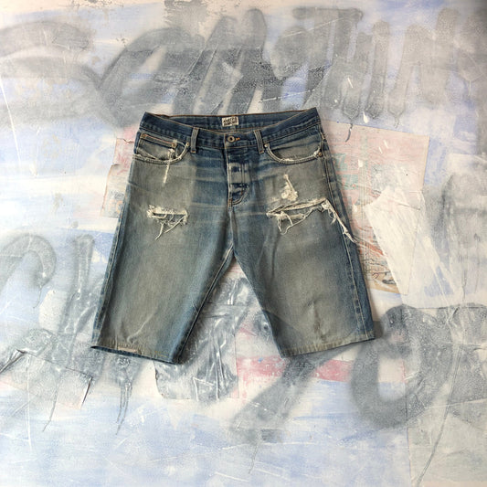 Naked & Famous Distressed Jean Short