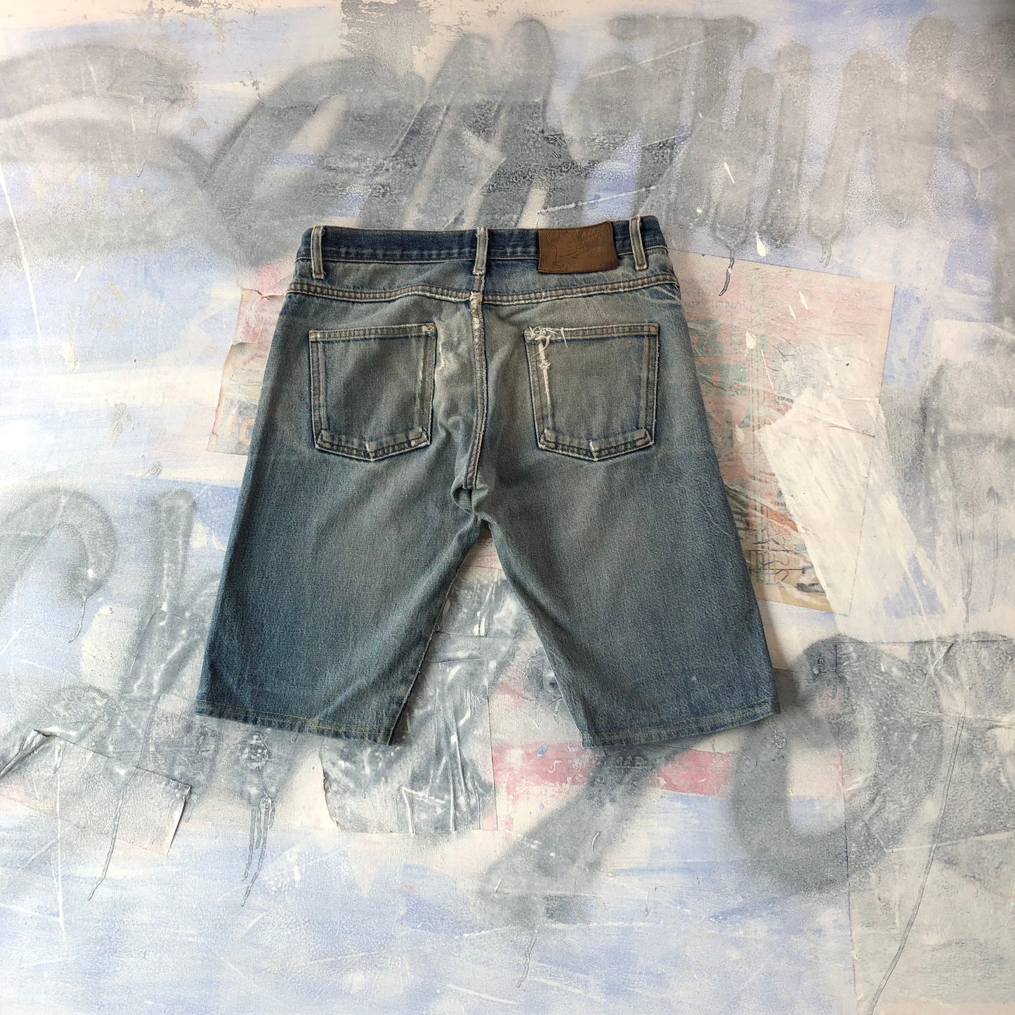 Naked & Famous Distressed Jean Short