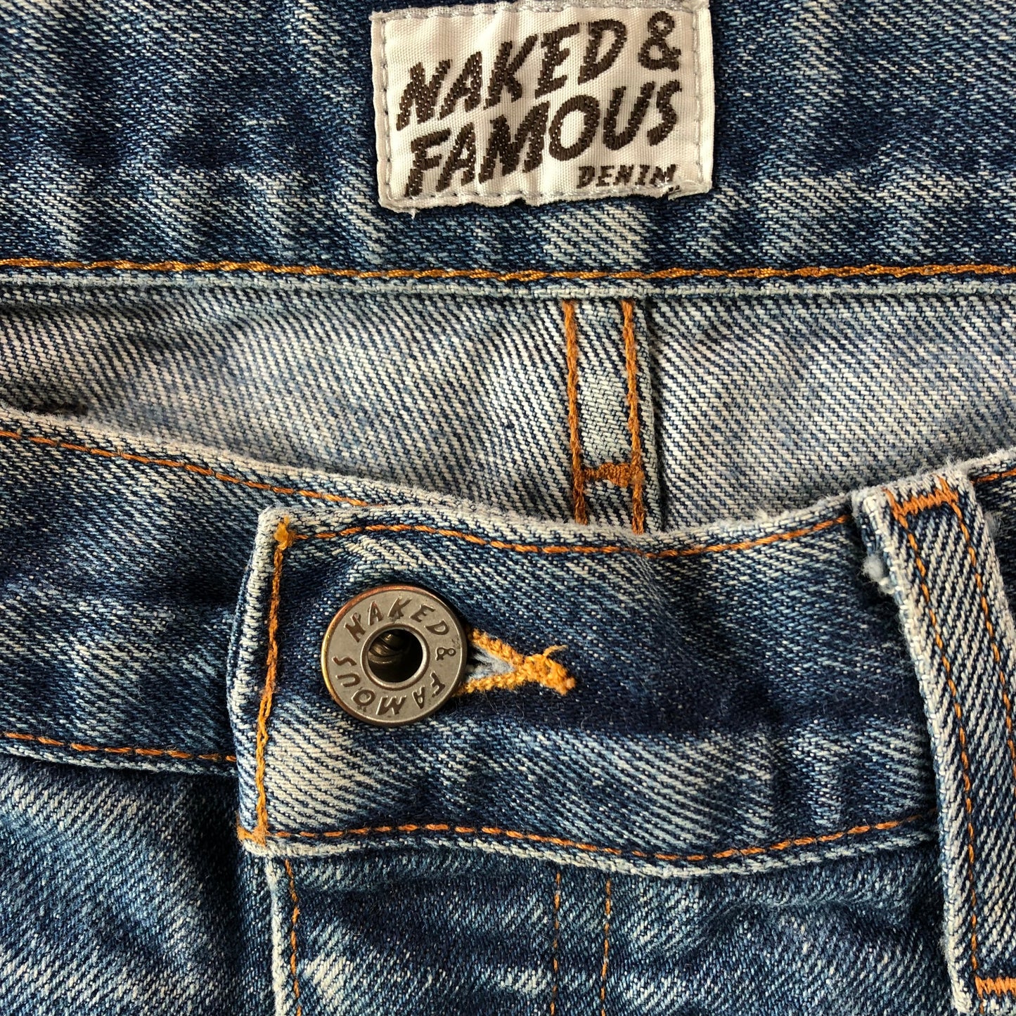 Naked & Famous Distressed Jean Short