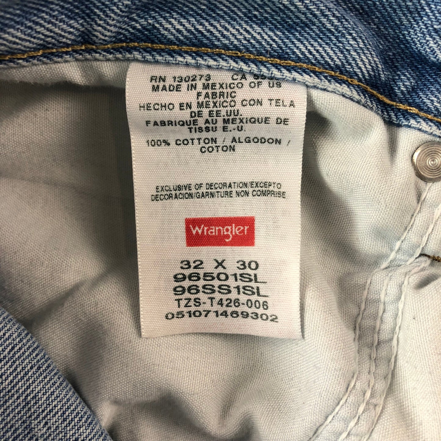 Wrangler Straight Jean W32