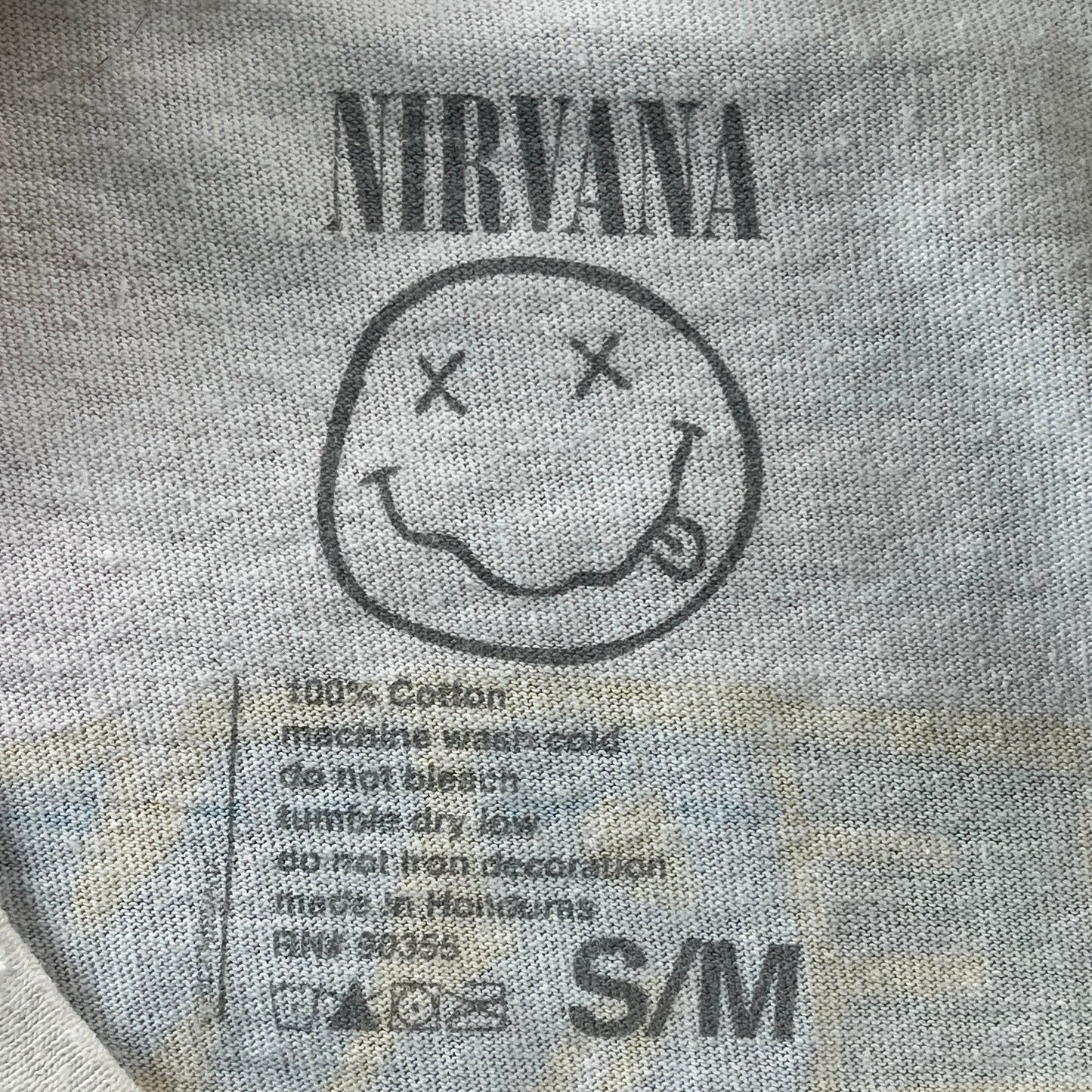 Nirvana Nevermind Distressed T Shirt S/M