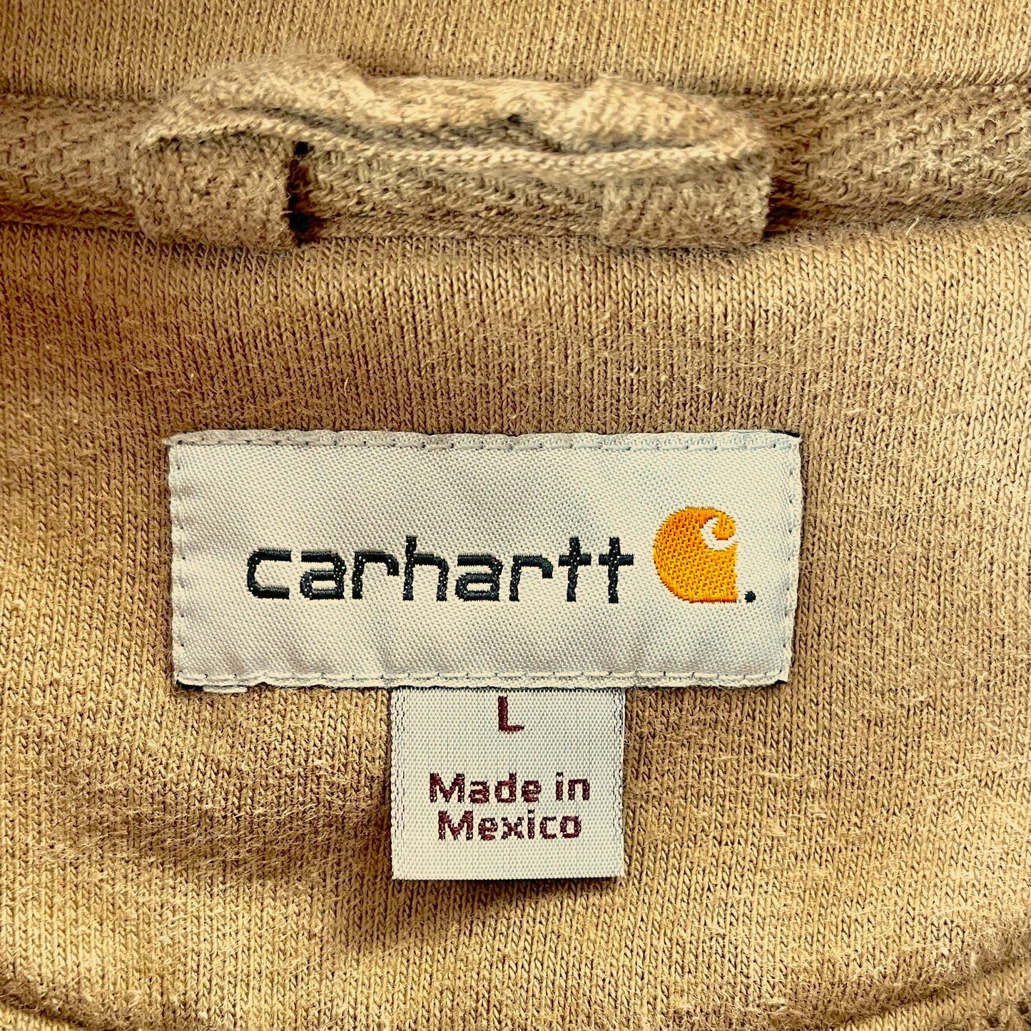 Carhartt Workwear Quarter Zip Hoodie Sweatshirt L