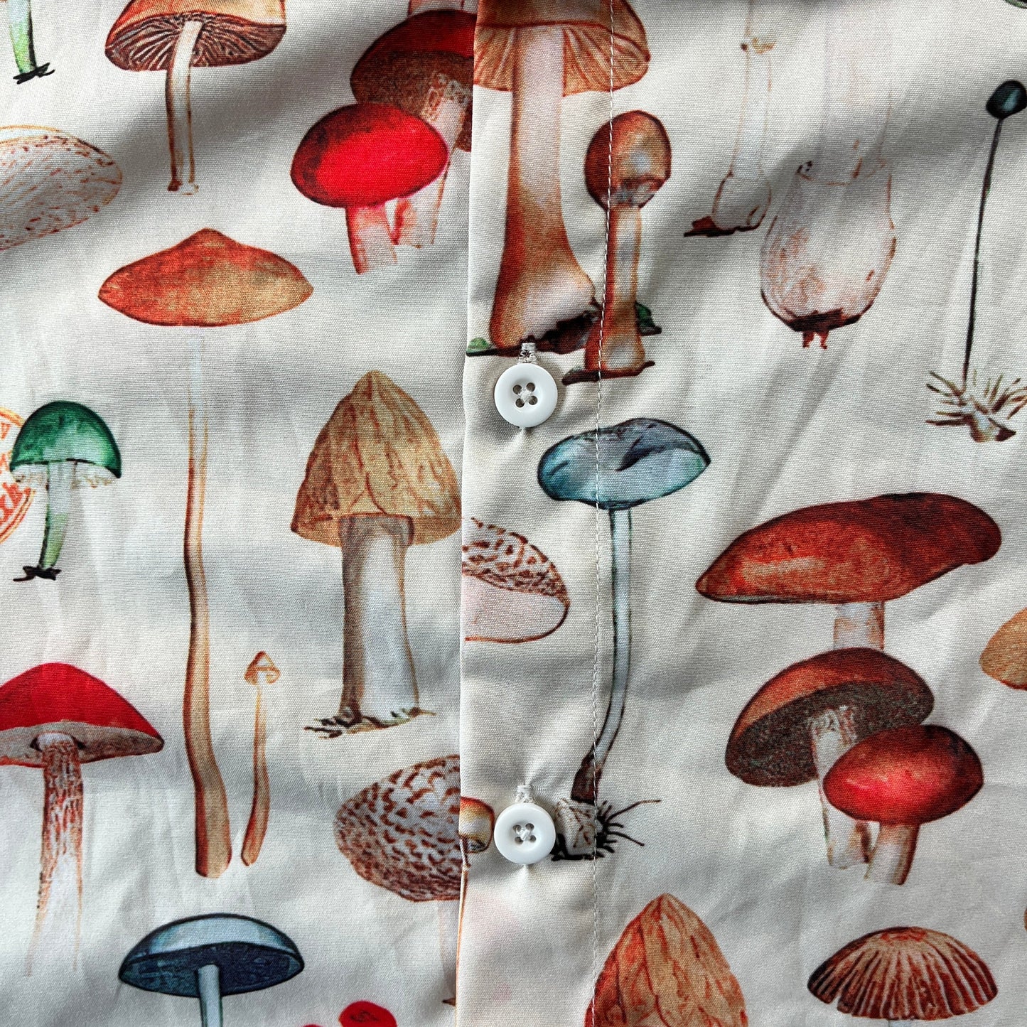 Mushrooms Button Shirt L