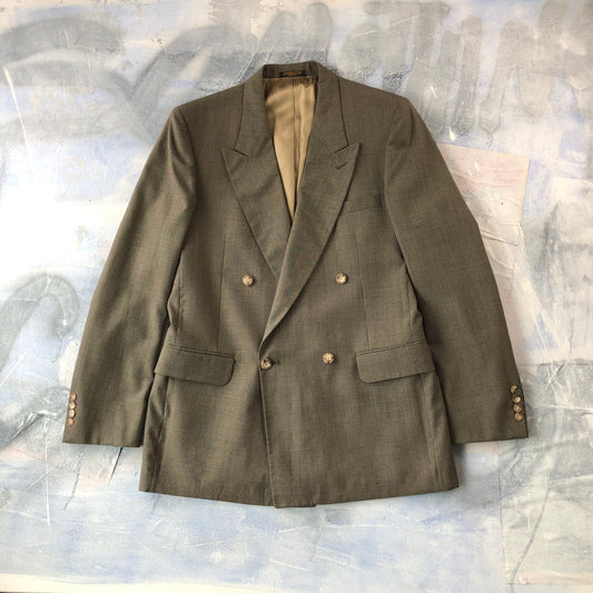 Double Breasted Button Blazer Jacket