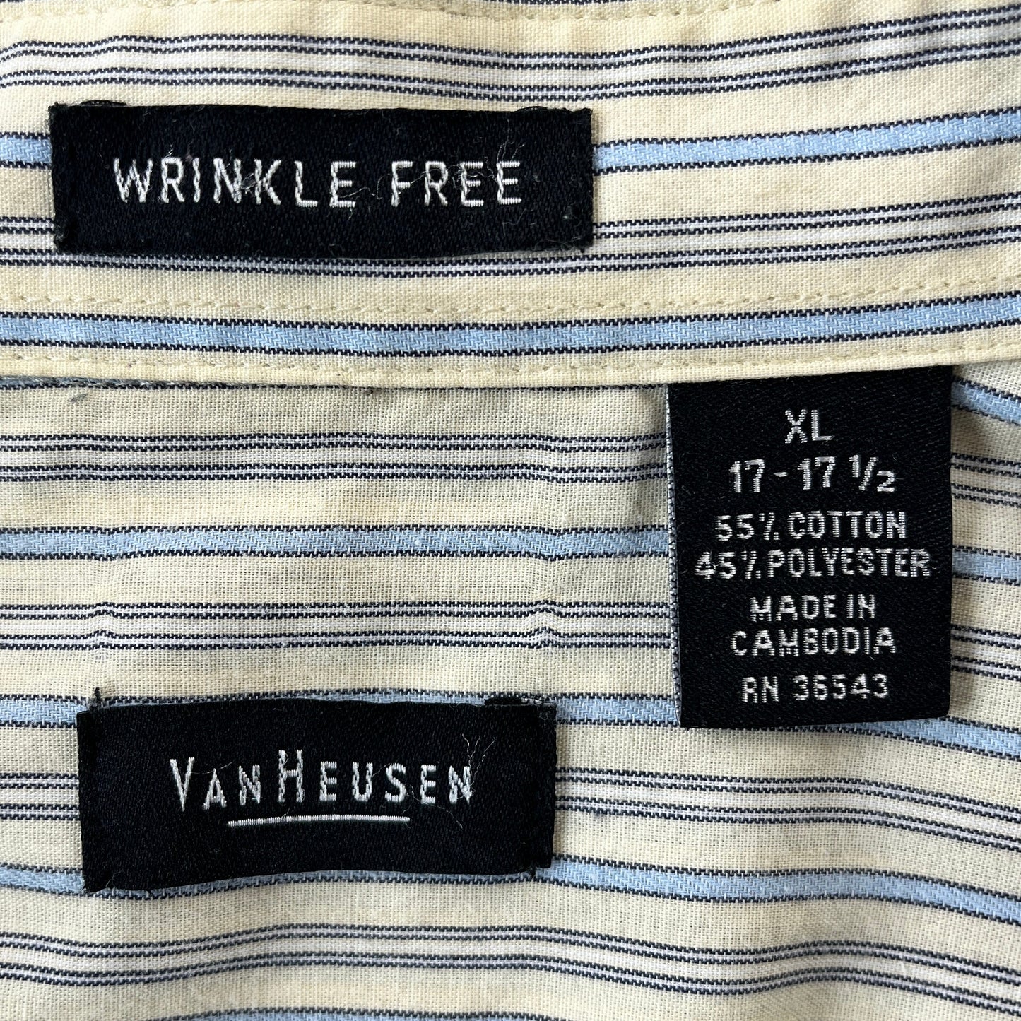 Van Heusen Button Short Sleeve Shirt XL