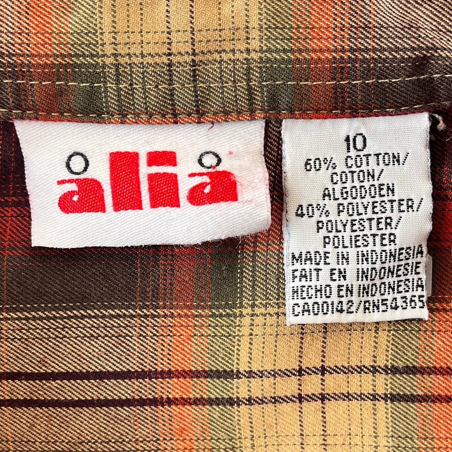 Alia Plaid Button Shirt 10