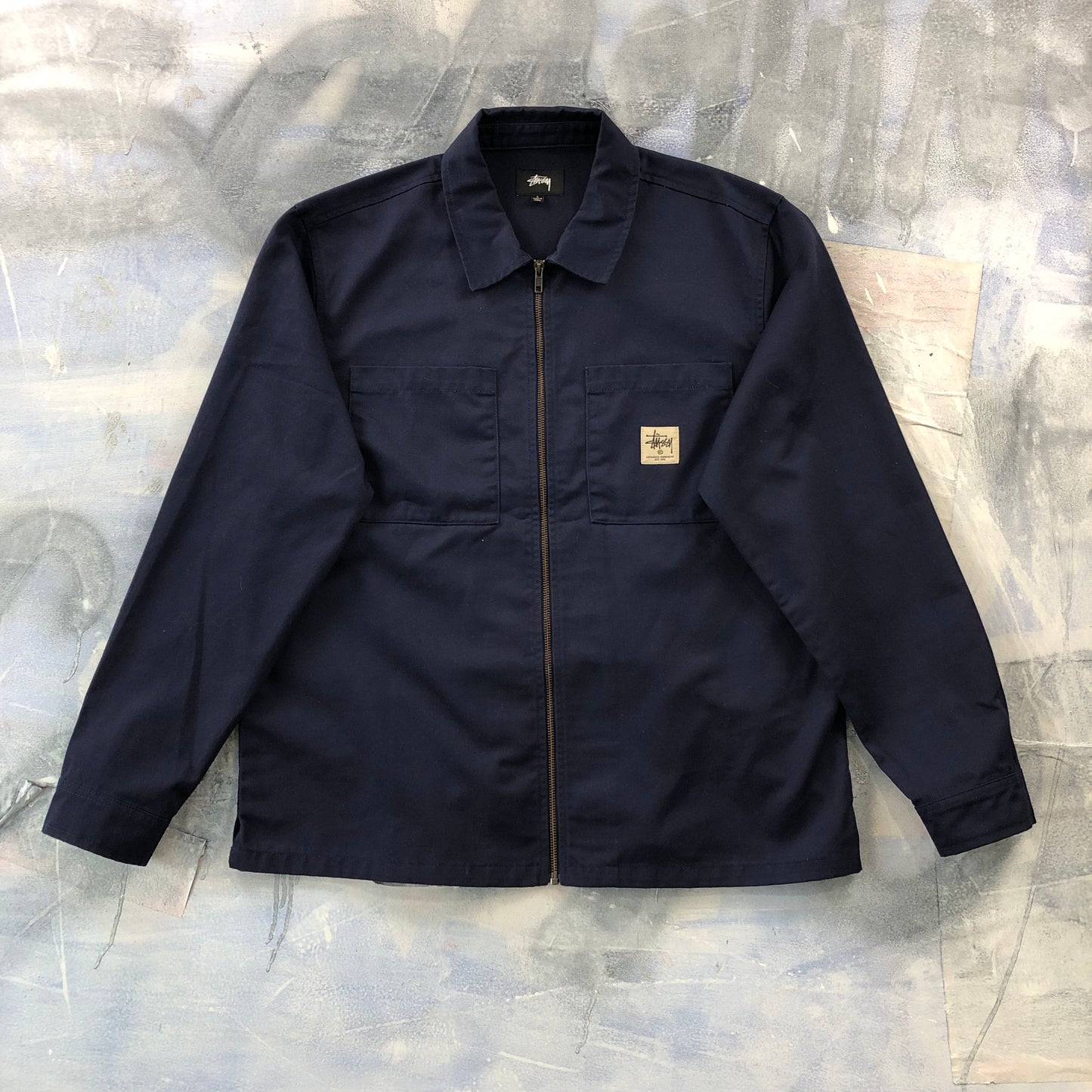 Stussy Lightweight Workwear Zip Jacket L