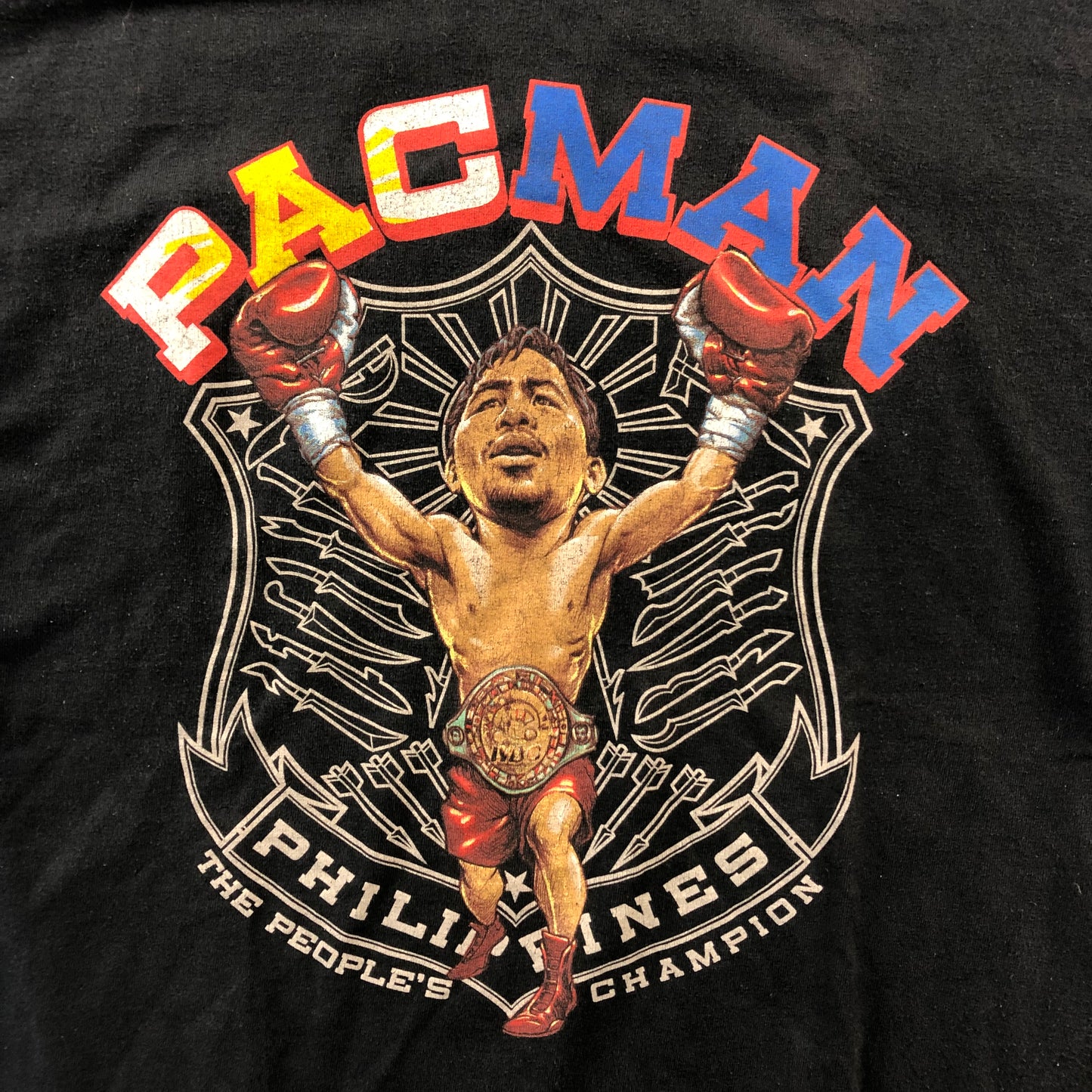 Pacman Phillipines The Peoples Champion Manny Pacquiao T Shirt L