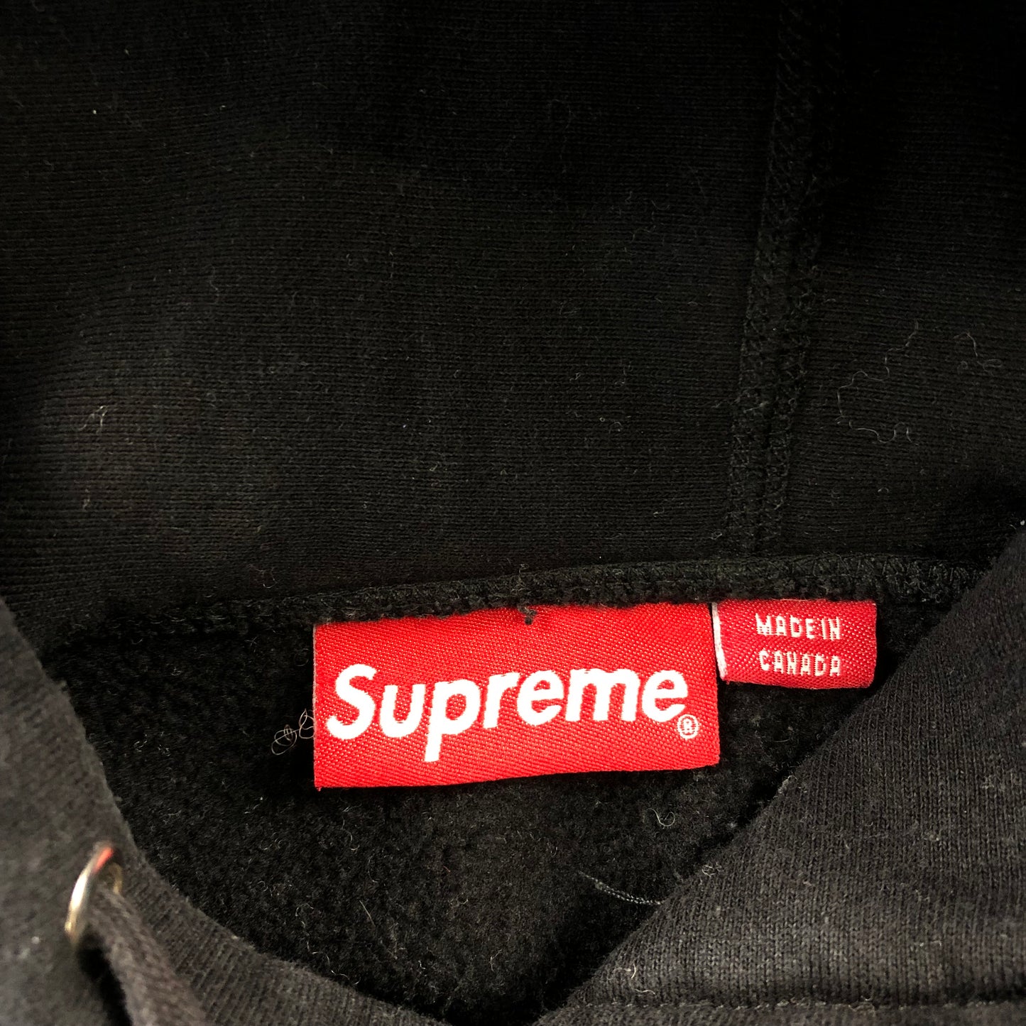 Supreme Black Hoodie Sweatshirt L