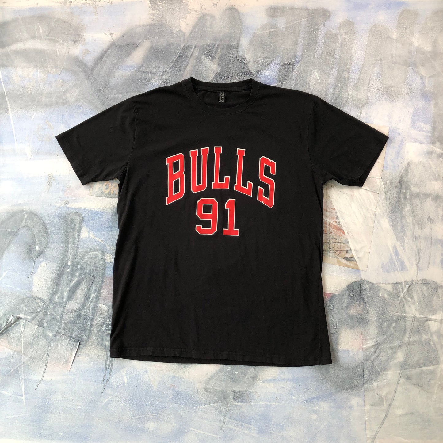 Chicago Bulls 91 Dennis Rodman T Shirt XXL