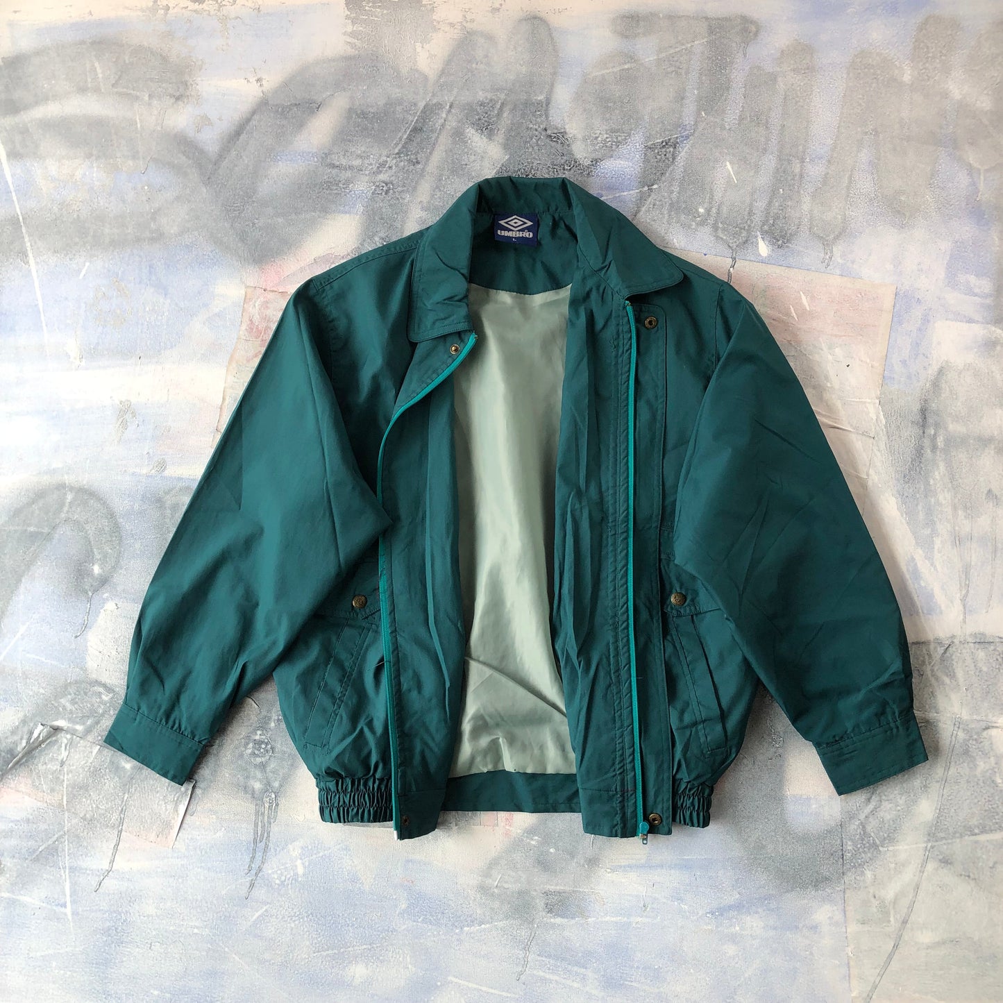 Umbro Zip Windbreaker Bomber Jacket L