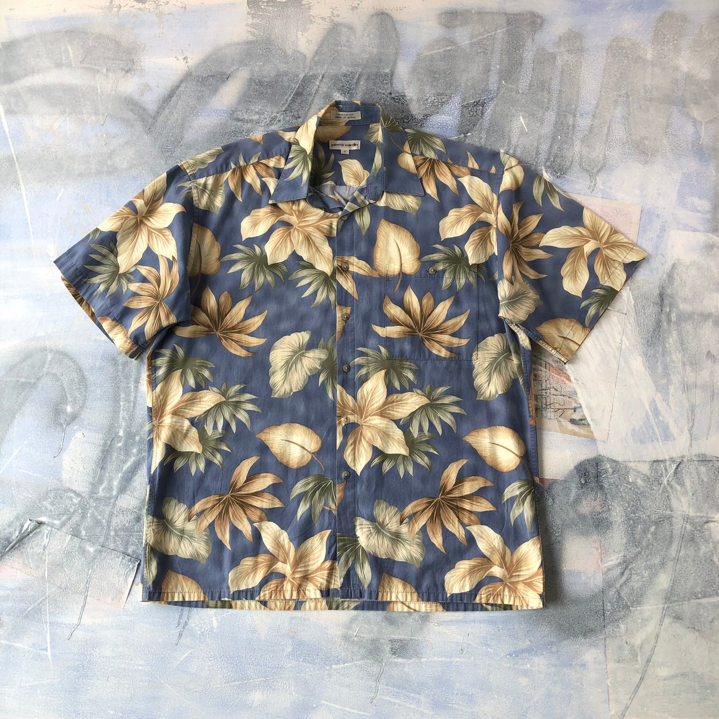 Pierre Cardin Hawaiin Button Shirt L