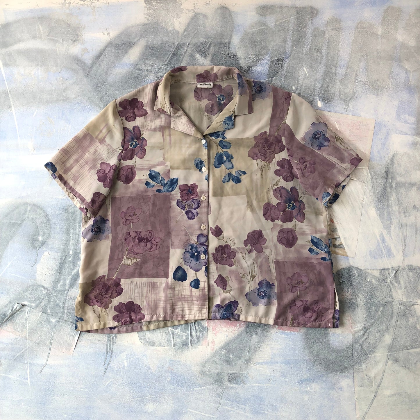 Bonworth Floral Camp Button Shirt XL