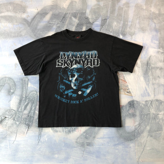 Lynyrd Skynyrd Whiskey Rock A Roller T Shirt L