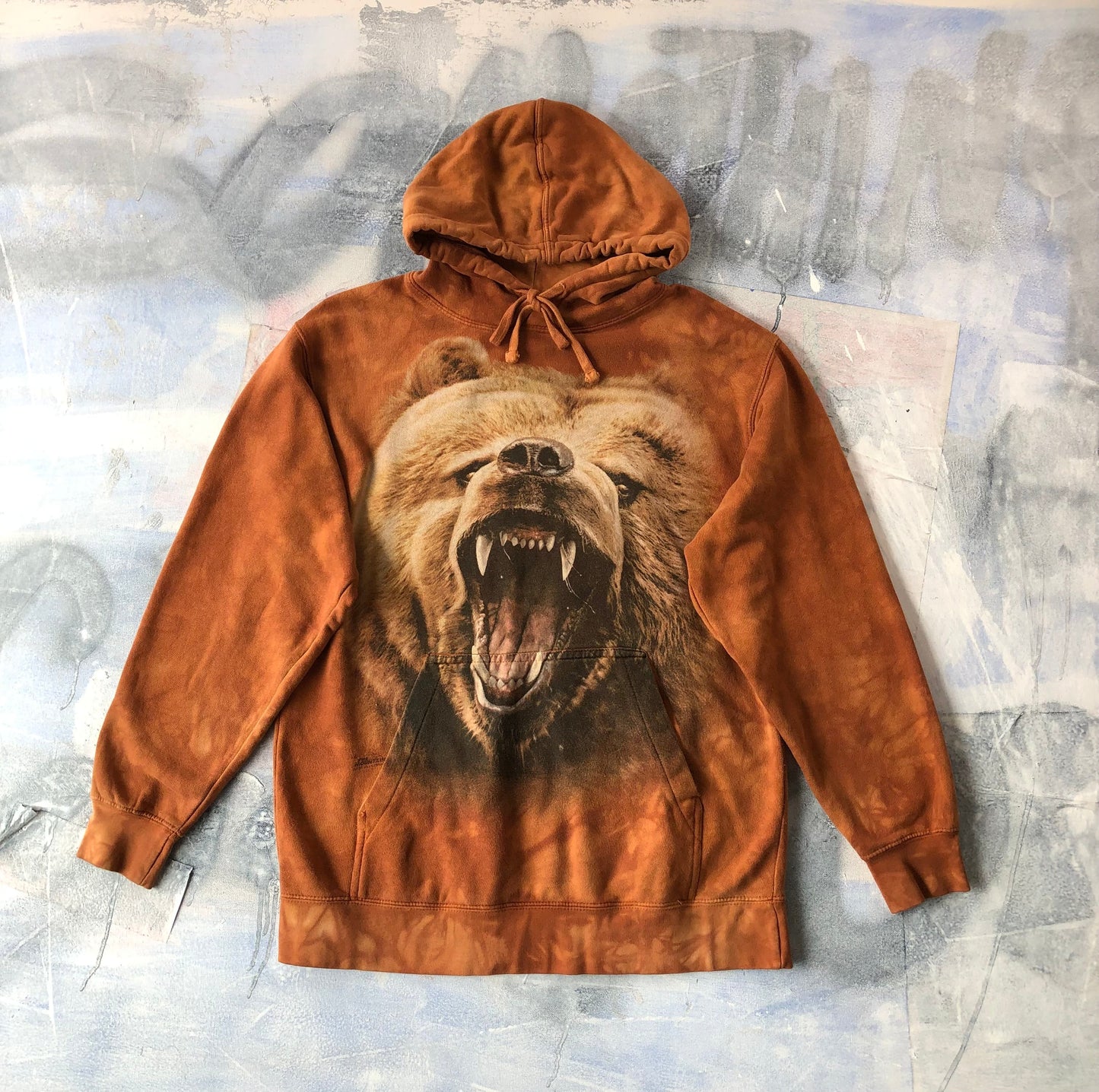 Comfort Colors Grizzly Bear Hoodie Sweatshirt S