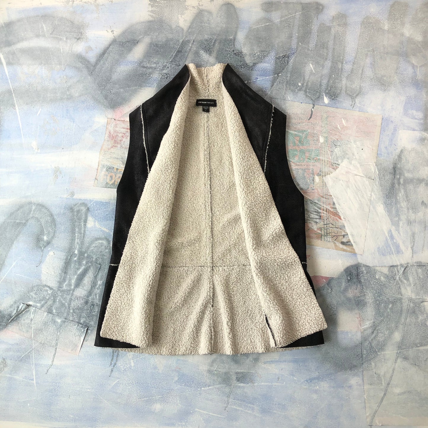 Fifteen Twenty Sherpa Vest Sweater L