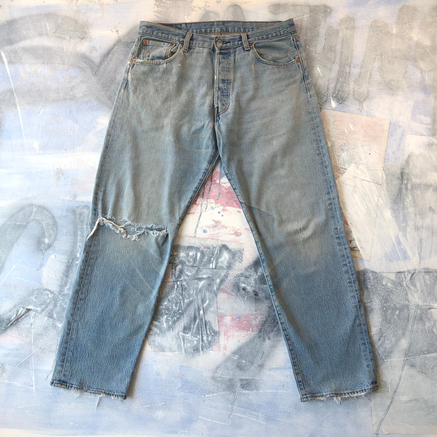 Levis 501 93 Distressed Jean W34