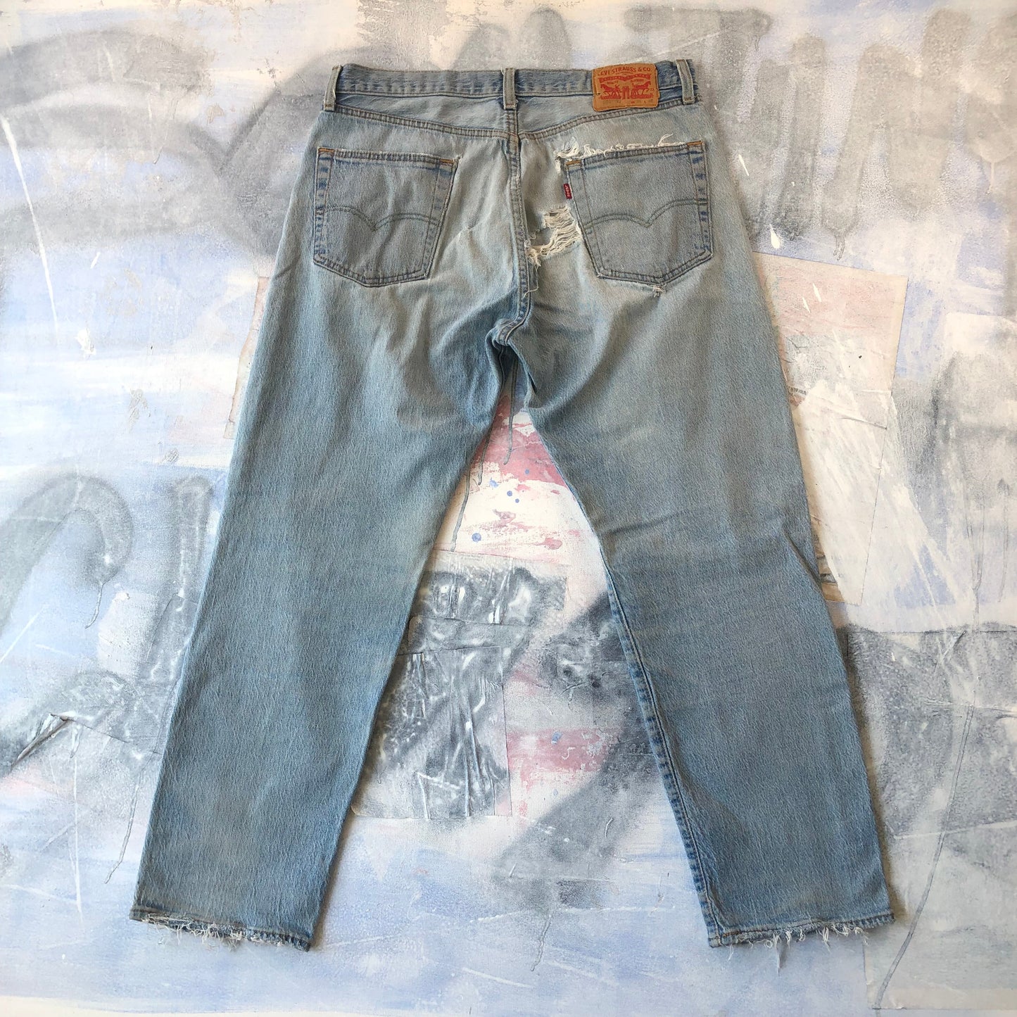 Levis 501 93 Distressed Jean W34