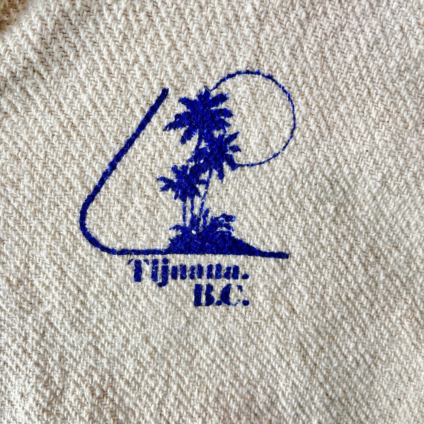 Corona Beach Club Baja California Burlap Hoodie Sweatshirt L