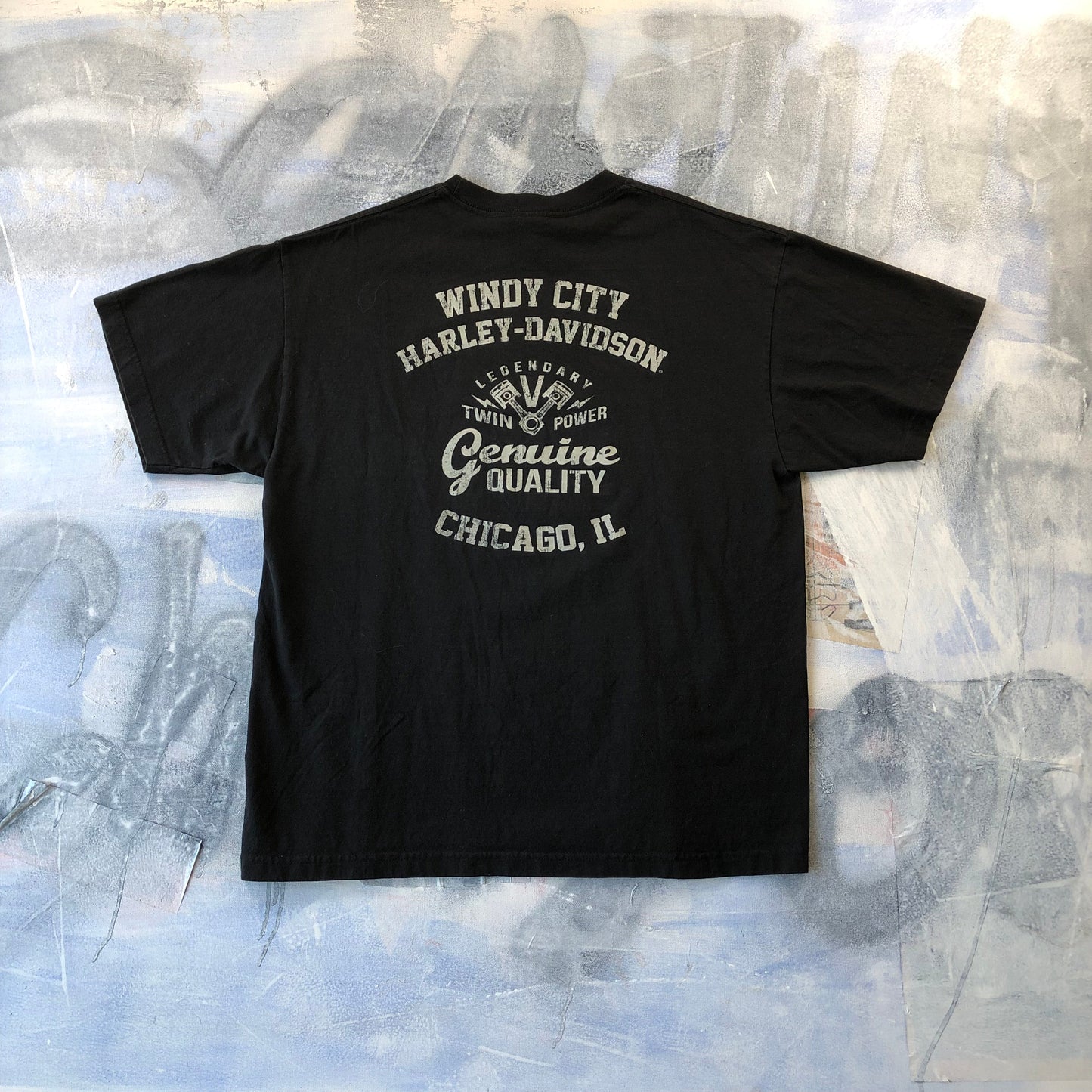 Harley Davidson Windy City Chicago Illinois T Shirt XL