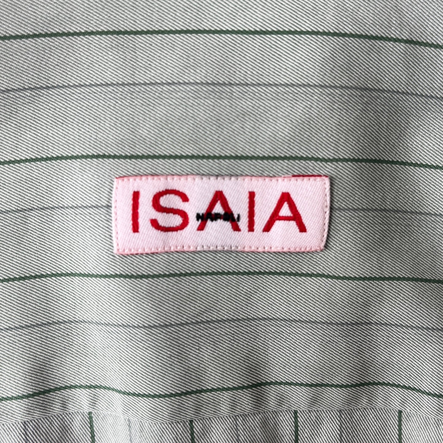 Isaia Stripe Button Shirt Long Sleeve