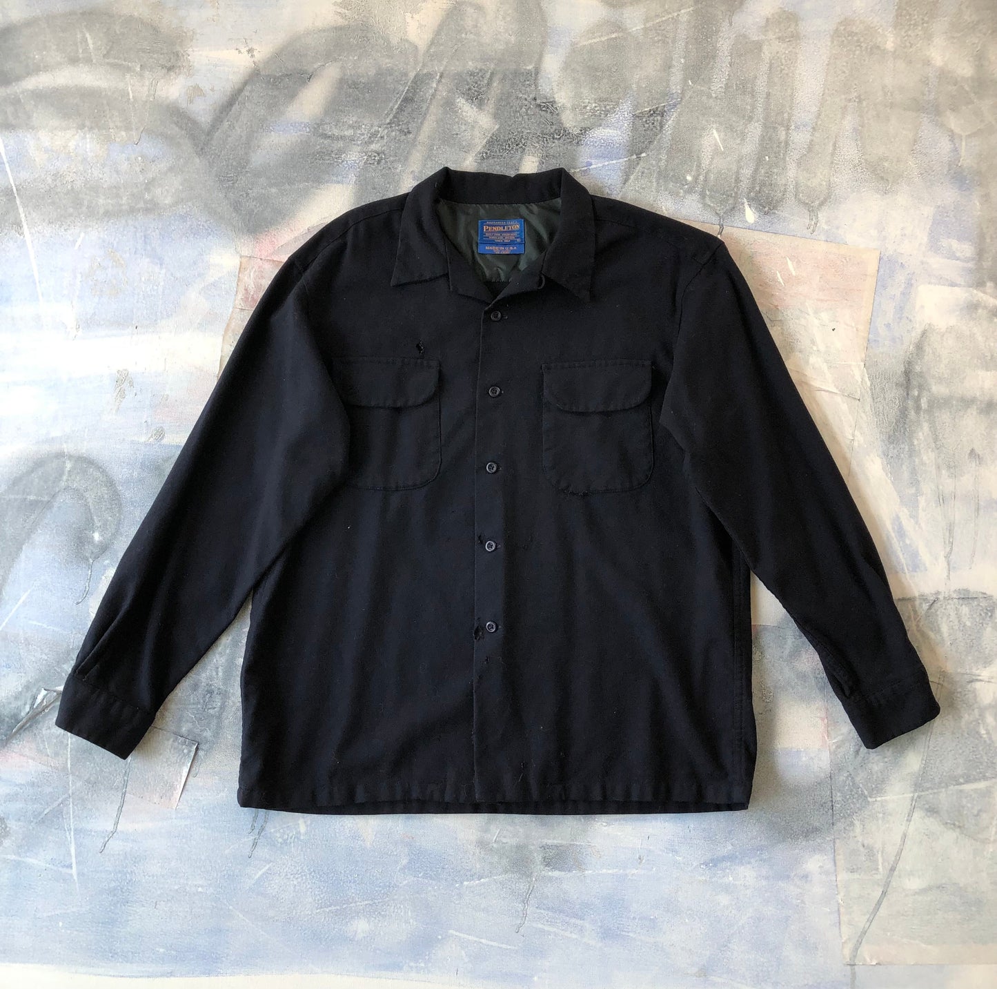 Pendleton Wool Button Flannel L