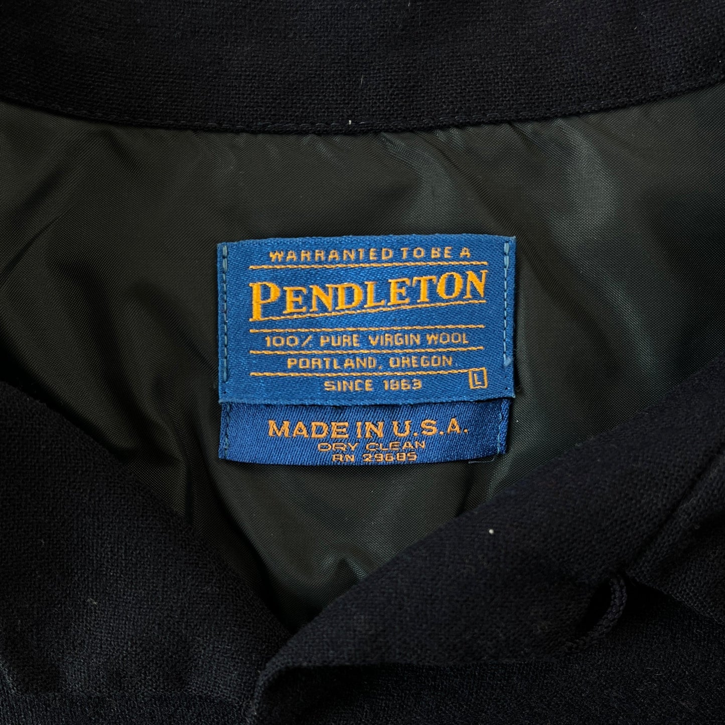 Pendleton Wool Button Flannel L